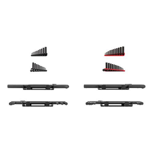 Main product image of Ball End and Flat End Hex L-Key Set with Holder and Rack, 43-Piece (0.050-3/4", 1.3-19mm)
