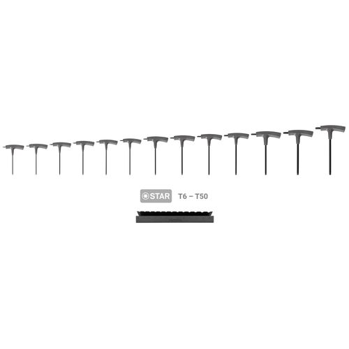 Main product image of Star T-Handle Key Set with Stand, 13-Piece (T6-T50)