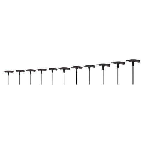 Main product image of Flat End Hex T-Handle Key Set, 11-Piece (5/64-3/8")