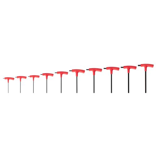 Main product image of Flat End Hex T-Handle Key Set, 10-Piece (2-10 mm)
