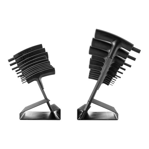 Main product image of Flat End Hex T-Handle Key Set with Stand, 11-Piece (5/64-3/8")