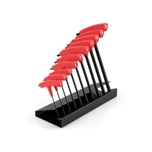 Main product image of Ball End Hex T-Handle Key Set with Stand, 10-Piece (2-10mm)