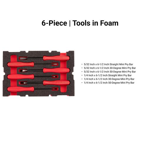 Main product image of Mini Pry Bar Set w/ Mini Stacking Tool Box (6-Piece)