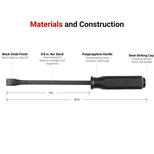 Main product image of 12" Angled End Handled Pry Bar