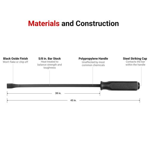 Main product image of 45" Angled End Handled Pry Bar
