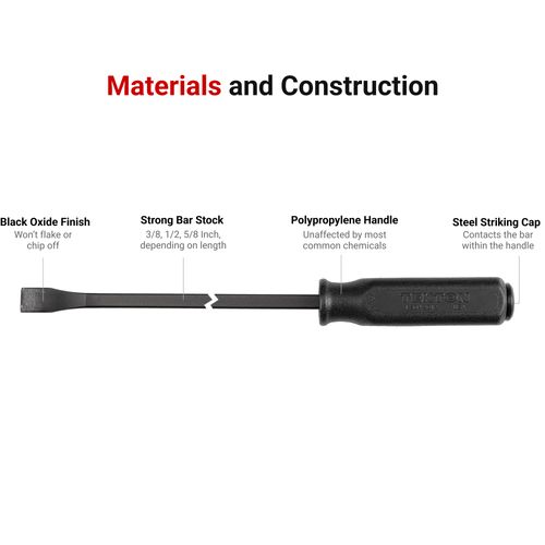 Main product image of Angled End Handled Pry Bar Set, 5-Piece (12, 17, 25, 36, 45")