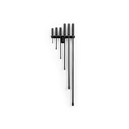 Main product image of Angled End Handled Pry Bar Set w/ Wall Hanger, 6-Piece (8", 12", 17", 25", 36", 45")