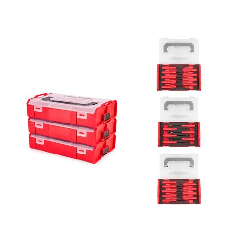 Main product image of Pick, Hook, and Mini Pry Bar Set w/ Mini Stacking Tool Boxes (24-Piece)