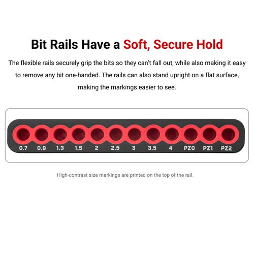 Main product image of 12-Tool 4mm Bit Rail Set (2-Piece)