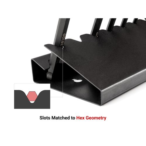 Main product image of 11-Tool Hex T-Handle Key Metal Stand (5/64-3/8")