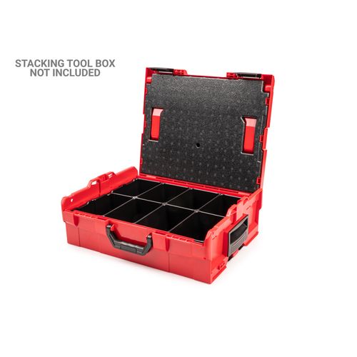 Main product image of 8-Cavity Parts Tray and Lid Insert for Stacking Tool Box