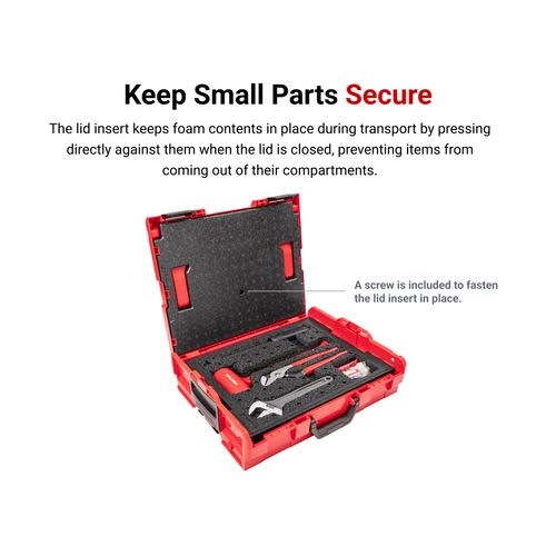 Main product image of L-BOXX 1 Shallow Stacking Tool Box with Customizable Foam (4 Sheets) and Lid Insert