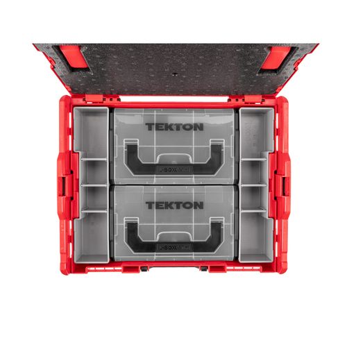 Main product image of Shallow Stacking Tool Box (L-BOXX 1) w/ Black Mini Stacking Tool Box (L-BOXX Mini) and Organizer Bins
