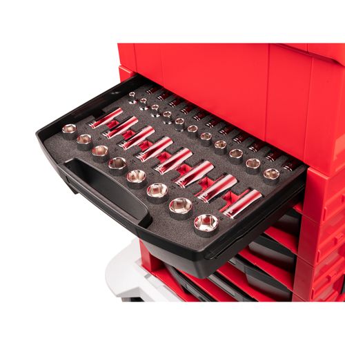 Main product image of 3/8" Drive 12-Point Socket Set with Open Top Drawer and Rack, 38-Piece (6-24mm)