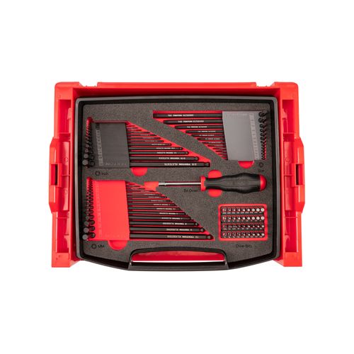 Main product image of L-Key and Bit Driver Set with Open Top Drawer and Rack, 78-Piece (0.050 - 3/8", 1.3 - 10mm, #1 - #3, T7 - T30)