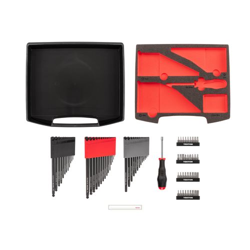 Main product image of L-Key and Bit Driver Set with Open Top Drawer and Rack, 78-Piece (0.050 - 3/8", 1.3 - 10mm, #1 - #3, T7 - T30)
