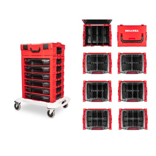 Main product image of 6-Drawer Modular Stacking Parts Organizer Cart