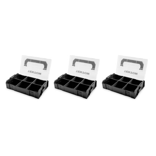 Main product image of Black Mini Stacking Tool Box w/ Dividers (3-Piece)