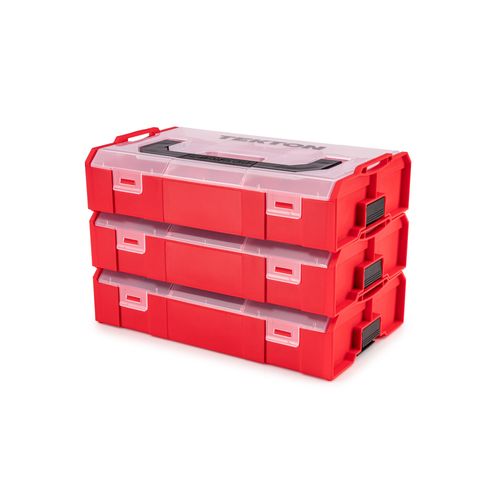 Main product image of Red Mini Stacking Tool Box w/ Dividers (3-Piece)