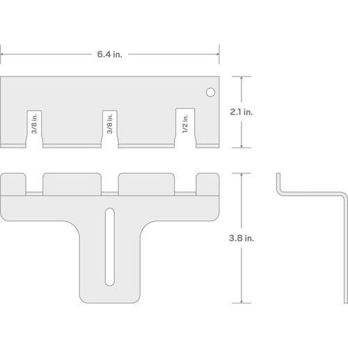 Main product image of 3-Tool Pry Bar Wall Hanger