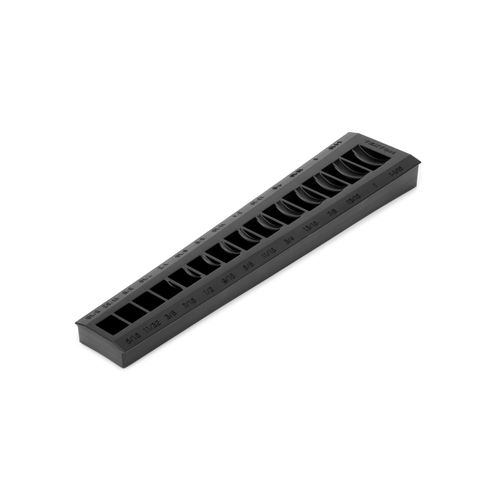 Main product image of 14-Tool 3/8" Drive Flare Nut Crowfoot Wrench Organizer Rack, Black (5/16 - 1-1/16")