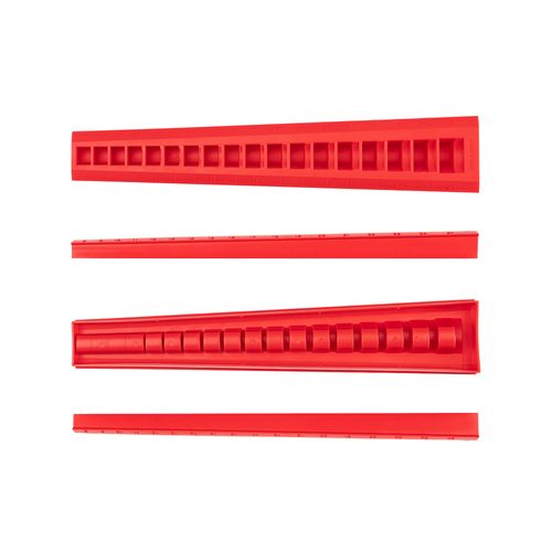 Main product image of 18-Tool 3/8" Drive Flare Nut Crowfoot Wrench Organizer Rack, Red (8-27mm)
