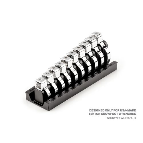 Main product image of 10-Tool 1/2" Drive Crowfoot Wrench Organizer Rack, Black (11/16 - 1-1/4")