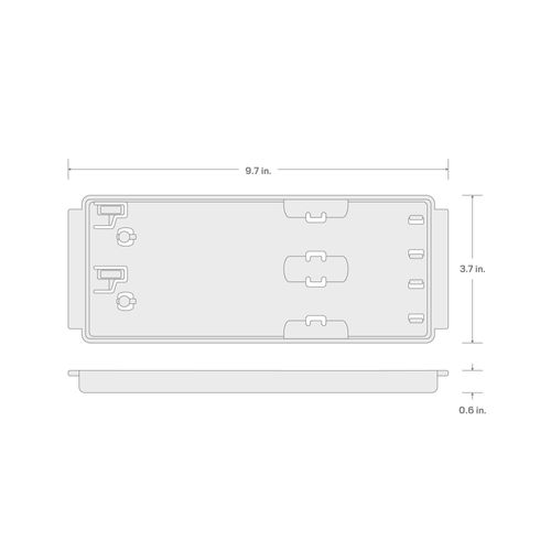 Main product image of 8" 2-Rail Tray
