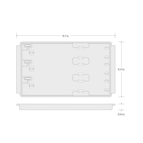 Main product image of 8" 3-Rail Tray
