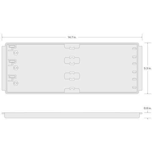 Main product image of 13" 3-Rail Tray