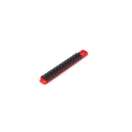 Main product image of 1/4" Drive x 8" Socket Rail, 13 Clips (Red)