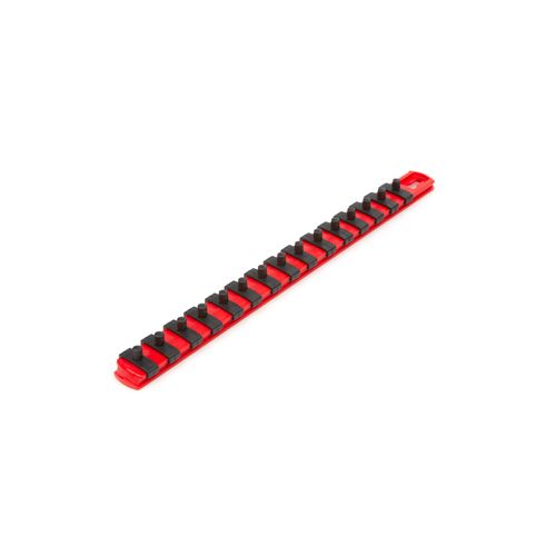 Main product image of 1/4" Drive x 13" Socket Rail, 15 Clips (Red)