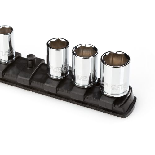 Main product image of 1/4" Drive x 18" Socket Rail, 20 Clips (Black)