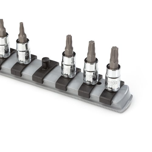 Main product image of 1/4" Drive x 18" Socket Rail, 20 Clips (Gray)