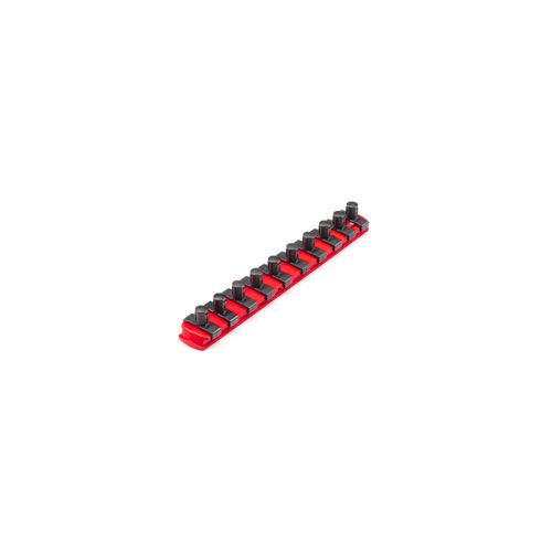 Main product image of 3/8" Drive x 8" Socket Rail, 10 Clips (Red)