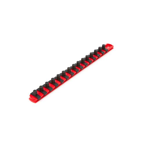 Main product image of 3/8" Drive x 13" Socket Rail, 15 Clips (Red)