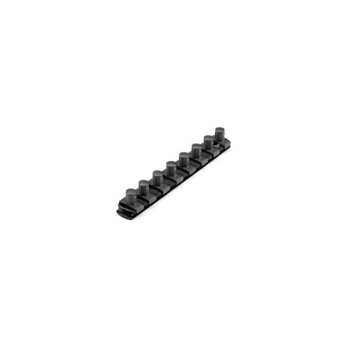 Main product image of 1/2" Drive x 8" Socket Rail, 8 Clips (Black)