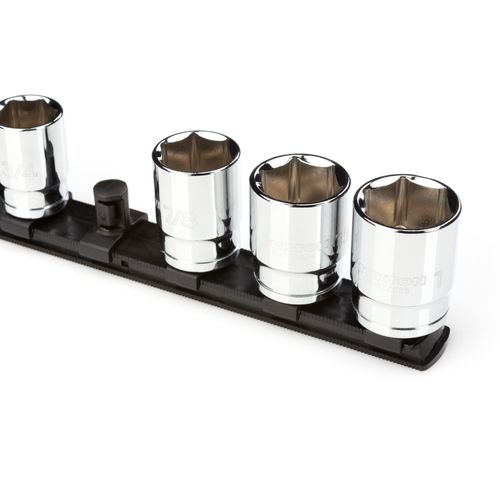 Main product image of 1/2" Drive x 8" Socket Rail, 8 Clips (Black)