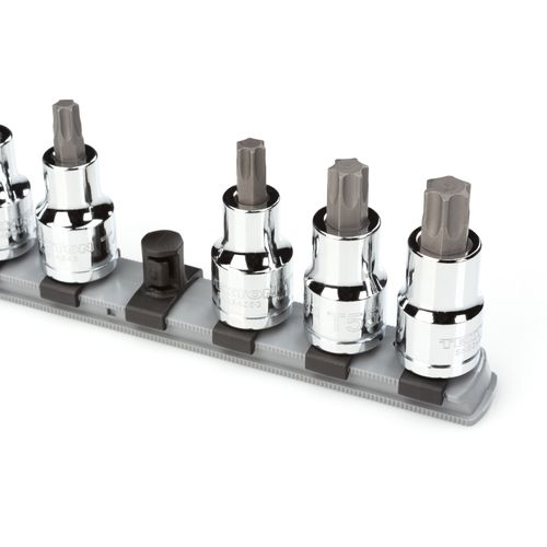 Main product image of 1/2" Drive x 8" Socket Rail, 8 Clips (Gray)