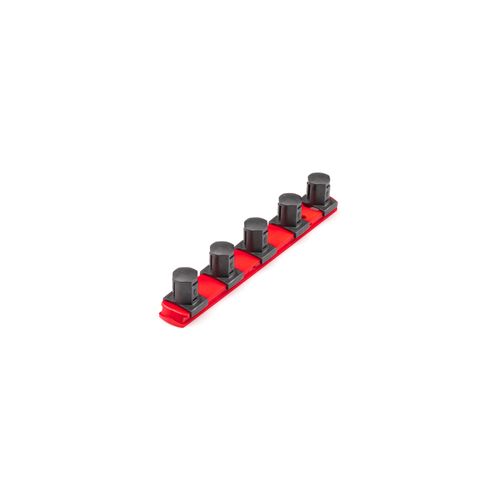 Main product image of 3/4" Drive x 8" Socket Rail, 5 Clips (Red)