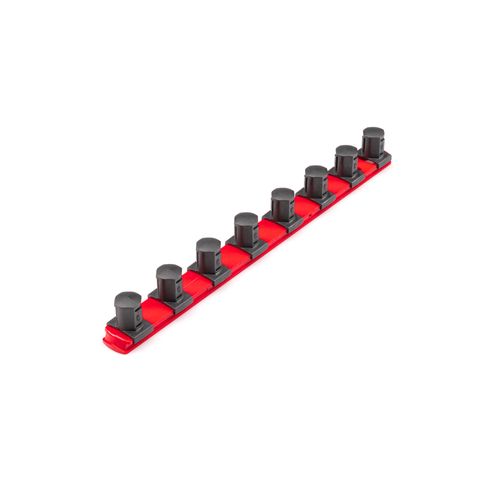 Main product image of 3/4" Drive x 13" Socket Rail, 8 Clips (Red)