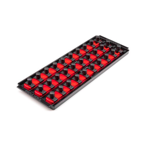 Main product image of 1/2" Drive 3-Rail Socket Organizer Set, Red (30-Tool)