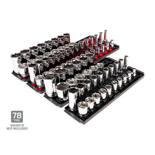 Main product image of 1/2" Drive Socket Rail and Tray Set (78-Tool)