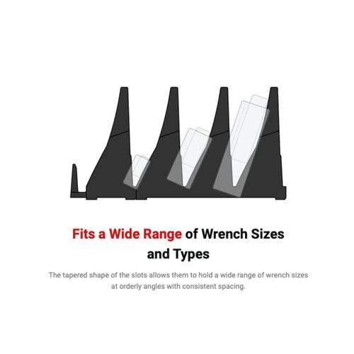 Main product image of 15-Tool Modular Wrench Organizer Set (Black)