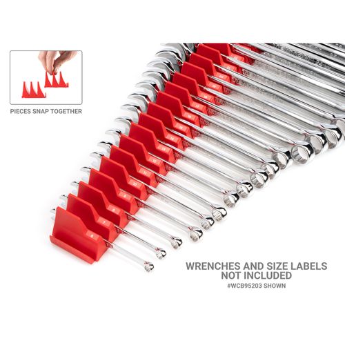 Main product image of 15-Tool Modular Wrench Organizer Set (Red)