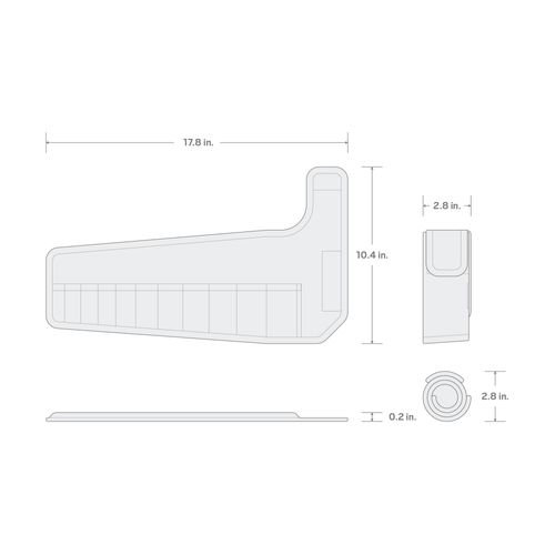 Main product image of 11-Tool Stubby Combination Wrench Pouch (1/4-3/4")