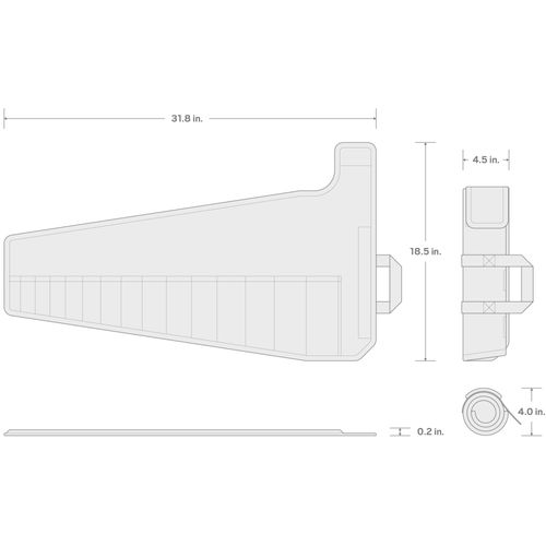 Main product image of 15-Tool 12-Point Ratcheting Combination Wrench Pouch (1/4-1")