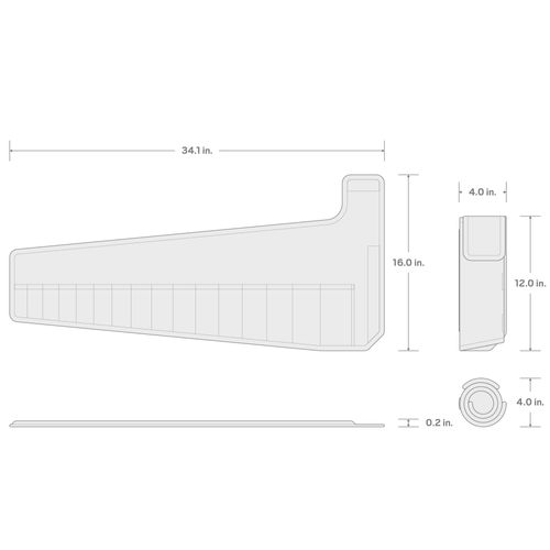 Main product image of 16-Tool Angle Head Wrench Pouch (Red, 10 - 27mm)