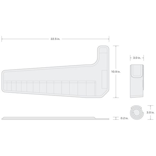 Main product image of 14-Tool Stubby Combination Wrench Pouch (6-19mm)