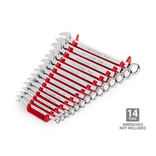 Main product image of 14-Tool Combination Wrench Organizer Rack (Red)